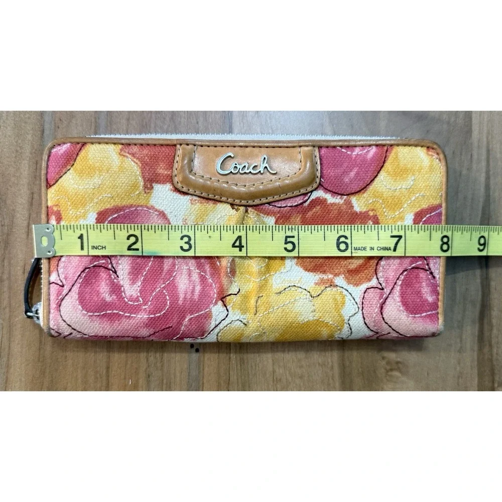 Coach Ashley Multicolor Floral Satchel & Matching Zip Wallet F21885/A1349